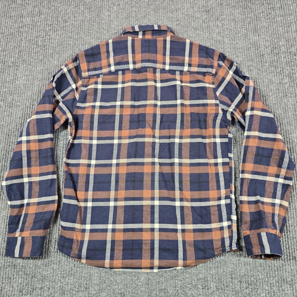 Patagonia Shirt Mens XS Blue Brown Plaid Flannel Long Sleeve Button Up Organic - Picture 3 of 9